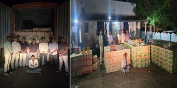 જામનગરની લોકલ ક્રાઈમ બ્રાન્ચનો વિશાળ દારૂના જથ્થા અંગે દરોડો : રાજકોટ હાઈવે પર 1.39 કરોડથી વધુનો વિદ…