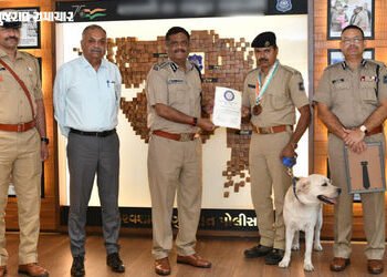 ગુજરાત પોલીસના શ્વાન ‘ચેક’નો રાષ્ટ્રીય ફલક પર ડંકો: 16 વર્ષના બાદ ઓલ ઇન્ડિયા પોલીસ ડ્યુટી મીટમાં જીત…
