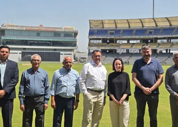 કોમનવેલ્થ સ્પોર્ટ ટીમે બીસીએ સ્ટેડિયમની મુલાકાત લીધી | Commonwealth Sports Team Visits BCA Stadium