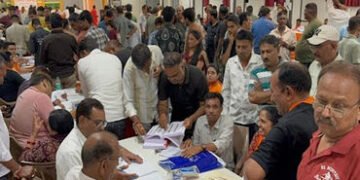 જામનગર મહાનગરપાલિકાની ચૂંટણી : ભાજપ દ્વારા ઉમેદવારી ફોર્મ ભરવાની પ્રક્રિયાનો ધમધમાટ : કાર્યકરો ઉમટ્ય…