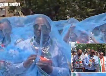 હાથમાં દૂષિત પાણી અને શરીર પર મચ્છરદાની: નવસારીમાં કોંગ્રેસ ઉમેદવારે અનોખી રીતે ફોર્મ ભરી નોંધાવ્યો …