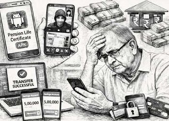 પેન્શન લાઈફ સર્ટિફિકેટના નામે APK ફાઈલ અને વોટ્સએપ સ્ક્રીન શેરથી નિવૃત્ત બેંક મેનેજરના રૂ.10 લાખ પડા…