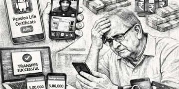 પેન્શન લાઈફ સર્ટિફિકેટના નામે APK ફાઈલ અને વોટ્સએપ સ્ક્રીન શેરથી નિવૃત્ત બેંક મેનેજરના રૂ.10 લાખ પડા…