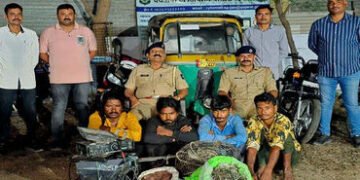 જામનગર નજીક ખીજડિયા બાયપાસ પાસે આવેલા એક કારખાનામાં થયેલીચોરીનો ભેદ ઉકેલાયો : ચાર આરોપીઓ રૂ. 3 લાખના…