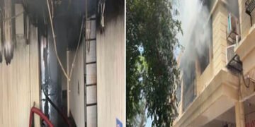 વડોદરાના સુભાનપુરા વિસ્તારના કોમર્શિયલ કોમ્પ્લેક્સમાં આગ લાગતા ઓફિસો ખાલી કરાવી | Offices evacuated …