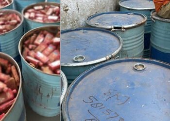 અમદાવાદ: બુટલેગરનો નવો કીમિયો નાકામ, કેમિકલના બેરલમાં છુપાવી લવાતો 10 લાખનો વિદેશી દારૂ ઝડપાયો | Ahm…