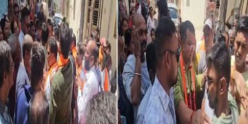 વડોદરામાં ઢોલ-નગારા સાથે પ્રચારમાં નીકળેલા ભાજપના ઉમેદવારોને મતદારોએ ઘેર્યા : ઉગ્ર બોલાચાલી | Voters…