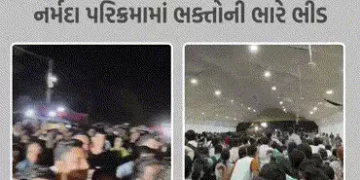 નર્મદા પંચકોશી પરિક્રમા અંતિમ ચરણમાં, શનિ-રવિમાં 1.50 લાખ તો કુલ 8 લાખ શ્રદ્ધાળુઓ ઉમટ્યા | Narmada P…