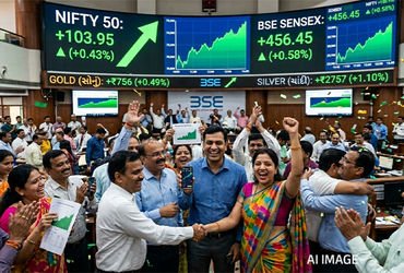 માર્કેટ અપડેટ: સોના-ચાંદીમાં તેજીનો ઝળકાટ અને શેરબજારમાં આગેકૂચ, રોકાણકારો ખુશખુશાલ | Market Live Up…