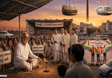 45 વર્ષ અગાઉ રાજકોટમાં પક્ષપલટાના વિરોધમાં ચીમન શુક્લએ 21 દિવસ ઉપવાસ કર્યા હતા | chiman shukla 21 da…