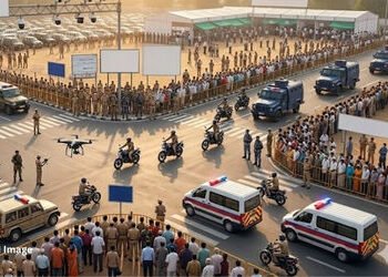 અમદાવાદ ચૂંટણી: ગરબડ થશે તો 3 મિનિટમાં પોલીસ પહોંચશે, ડ્રોન અને CCTVથી નજર; 20 હજાર જવાનો તહેનાત | H…