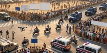 અમદાવાદ ચૂંટણી: ગરબડ થશે તો 3 મિનિટમાં પોલીસ પહોંચશે, ડ્રોન અને CCTVથી નજર; 20 હજાર જવાનો તહેનાત | H…