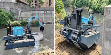 બજેટમાં સુચવેલા ફ્લોટિંગ મશીનથી સુરત માટે ચોમાસામાં આફત બનતી ખાડીની સફાઇ શરૂ થઈ | Cleaning of creek …