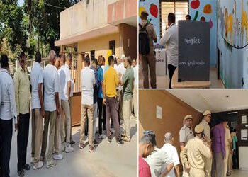 વડોદરામાં ચૂંટણી પર્વનો પ્રારંભ : પોલીસ વિભાગના કર્મચારીઓનું મત પત્રકથી મતદાન | Vadodara Police depa…