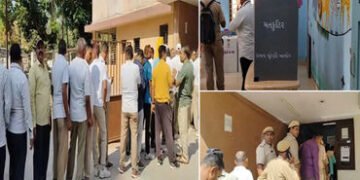 વડોદરામાં ચૂંટણી પર્વનો પ્રારંભ : પોલીસ વિભાગના કર્મચારીઓનું મત પત્રકથી મતદાન | Vadodara Police depa…