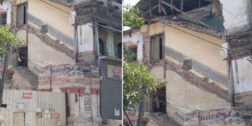 વડોદરાની વધુ એક ગાયકવાડી ઇમારત ભયજનક બની, જુના સરકારવાડાનું ભાગ ધરાશાયી | Another Gaekwadi building …