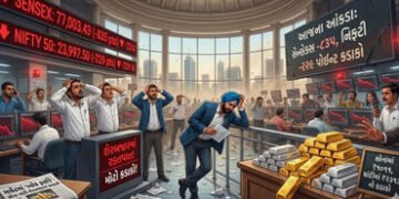 શેરબજારમાં કડાકો: સેન્સેક્સ 835 પોઈન્ટ તૂટ્યો, સોના-ચાંદીના ભાવમાં પણ મોટું ગાબડું | Stock Market Cr…