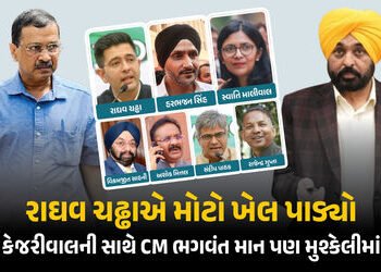 પંજાબમાં AAPનું ગણિત બગડ્યું! રાઘવ ચઢ્ઢા સહિત અન્ય સાંસદોના પક્ષપલટા પાછળના પાંચ મોટા કારણો | Raghav…