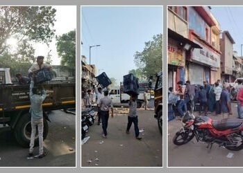 અમદાવાદ: કાલુપુર ફ્રૂટ માર્કેટમાં AMCની કાર્યવાહી, ટ્રાફિકને નડતરરૂપ દબાણો દૂર કરાયા | Traffic Relie…