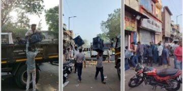 અમદાવાદ: કાલુપુર ફ્રૂટ માર્કેટમાં AMCની કાર્યવાહી, ટ્રાફિકને નડતરરૂપ દબાણો દૂર કરાયા | Traffic Relie…