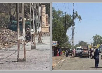 છોટા ઉદેપુર: કવાંટમાં વીજપોલ હટાવ્યા વિના જ રસ્તો પહોળો કરવાની કામગીરી શરૂ, લાકોમાં ભારે રોષ | Outra…