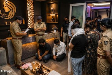 અમદાવાદ: ઓઢવમાં સ્પાની આડમાં ચાલતા દેહવ્યાપારના રેકેટનો પર્દાફાશ, માલિક અને મેનેજરની અટકાયત | Police…