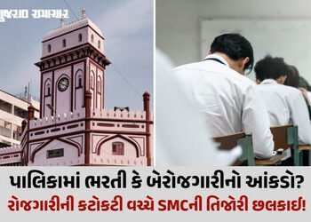 સુરત મનપાની ભરતીમાં 2700 જગ્યા માટે 2.39 લાખ ફોર્મ ભરાયા, પાલિકાને ફી પેટે રૂ.10 કરોડની કમાણી! | Sur…
