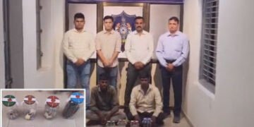 ગોધરા: SOGએ ₹86 લાખની વ્હેલ માછલીની ઊલટી સાથે બે શખસોને ઝડપી પાડ્યા | Godhra SOG Seizes ₹86 Lakh Amb…