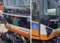 અમદાવાદના રાણીપમાં ડી-માર્ટ પાસે BRTS અને બાઈક વચ્ચે અકસ્માત, બે યુવક લોહીલુહાણ, ડ્રાઈવર સરન્ડર | Ah…