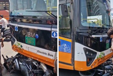 અમદાવાદના રાણીપમાં ડી-માર્ટ પાસે BRTS અને બાઈક વચ્ચે અકસ્માત, બે યુવક લોહીલુહાણ, ડ્રાઈવર સરન્ડર | Ah…