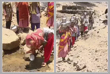 છોટા ઉદેપુરમાં ‘નલ સે છલ’: આકરી ગરમીમાં 2 બેડા પાણી માટે 2 કિલોમીટર દૂર પગપાળા જવું પડે છે, નસવાડી ત…