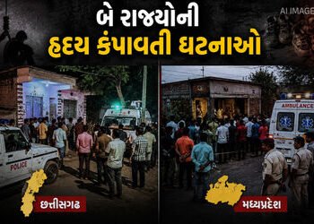 છત્તીસગઢમાં બે ભૂલકાંની હત્યા બાદ માતા-પિતાએ ફાંસો ખાધો, મધ્યપ્રદેશમાં 3 બાળક જીવતા ભૂંજાયા | MP & C…
