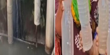 વડોદરા સન ફાર્મા રોડ શાંતિનગર ગુડાના મકાનોમાં પાણી ડ્રેનેજ મુદ્દે હોબાળો : ફરિયાદોની સેન્ચ્યુરી | Up…