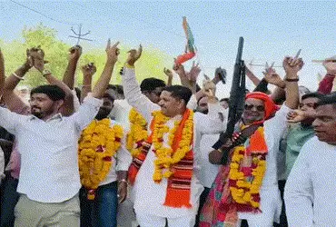 છોટા ઉદેપુર: ભાજપ સાંસદ, પુત્ર અને તાલુકા પ્રમુખ સામે પોલીસ કેસ, જીતની ઉજવણીમાં બંદૂક લહેરાવવી પડી ભ…