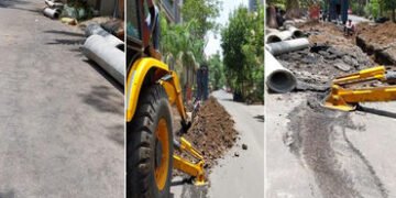 પહેલા રોડ બનાવ્યો, પછી તોડી નાખ્યો : સુરત પાલિકાના આયોજનના ધજાગરા ઉડ્યા | First the road was built t…