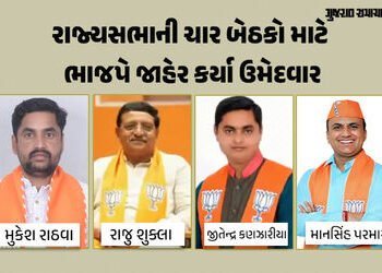 ગુજરાતમાં રાજ્યસભાની ચૂંટણીમાં પણ ‘નો રિપીટ થિયરી’, ભાજપના 4 ઉમેદવાર જાહેર | BJP announces names for…