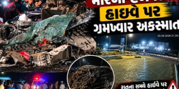મોરબી-હળવદ હાઈવે પર લોહિયાળ અકસ્માત, ડમ્પર સાથે કારની ભયાનક ટક્કર, 5 યુવાનના મોત | Morbi Halvad High…