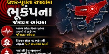 અસમ અને ઉત્તર-પૂર્વમાં ભૂકંપના જોરદાર આંચકા: 5.7ની તીવ્રતાથી ધ્રૂજી ધરા, ભૂતાનમાં હતું કેન્દ્રબિંદુ …
