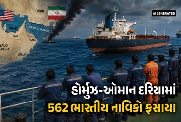 સ્ટ્રેટ ઓફ હોર્મુઝમાં એક ભારતીયનું મોત: યુદ્ધના માહોલ વચ્ચે 107 દિવસથી જહાજો પર ફસાયા છે 562 ખલાસીઓ …
