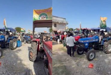ભાજપ સરકારની નીતિઓ સામે કોંગ્રેસનો મોરચો: આજે અમદાવાદથી ગાંધીનગર સુધી 1111 ટ્રેક્ટરો સાથે ખેડૂતોની ર…