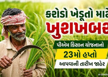 ખેડૂતોના એકાઉન્ટમાં આવશે નાણાં, પીએમ કિસાન યોજનાનો 23મો હપ્તો આપવાની તારીખ જાહેર | PM Kisan 23rd Ins…