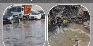 અમદાવાદ ગ્રામ્ય SP ઓફિસ નજીક ગટર અને વરસાદી પાણી ભરાયા, સર્વિસ રોડ બેસી જવાની ભીતિ, હાઈવે પર ટ્રાફિક…