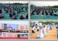 અમદાવાદમાં 12મા આંતરરાષ્ટ્રીય યોગ દિવસની ઉજવણી, રિવરફ્રન્ટ ખાતે મોટી સંખ્યામાં લોકોએ એક સાથે યોગ કર્…