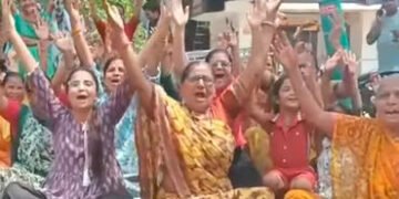 વૃંદાવનનગરમાં નવા શાક માર્કેટના બાંધકામ સામે રહીશોનો વિરોધ | Residents protest against construction …