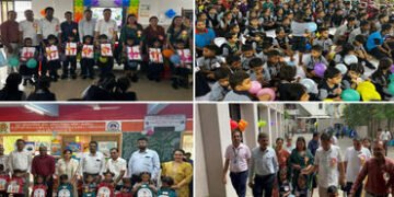 સુરતમાં શિક્ષણનો ઉત્સવ : નાના ભૂલકાઓને આંગળી પકડી શાળામાં પ્રવેશ અપાયો | Surat Shala Praveshotsav: E…