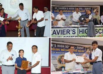 સુરત પાલિકાની શાળાઓમાં પ્રવેશ વધારવાના અભિયાન વચ્ચે સમિતિના અધ્યક્ષ ખાનગી સ્કૂલના મંચ પર પહોંચ્યા | …