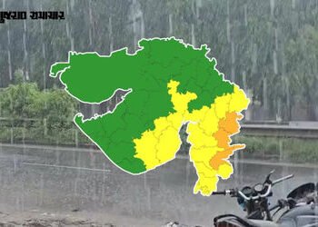 સૌરાષ્ટ્ર અને દક્ષિણ ગુજરાતમાં ભારે વરસાદનું એલર્ટ, આગામી 7 દિવસ પવન અને ગાજવીજ સાથે વરસાદી માહોલ રહ…