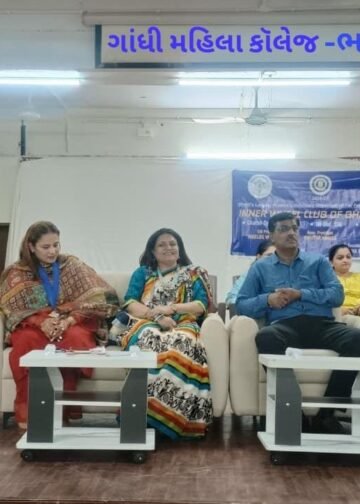 ઇનર વ્હીલ ક્લબ ભાવનગર તથા ગાંધી મહિલા કોલેજના સંયુક્ત ઉપક્રમે “સ્નેહીજન” વિષય પર માનસિક સ્વાસ્થ્ય સે…