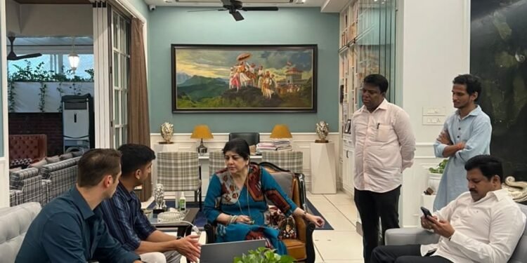 Mumbai Meets Germany: Mrs. Sharmila Raj Saheb Thackeray Unveils the Poster of Indo-German Film ‘The …