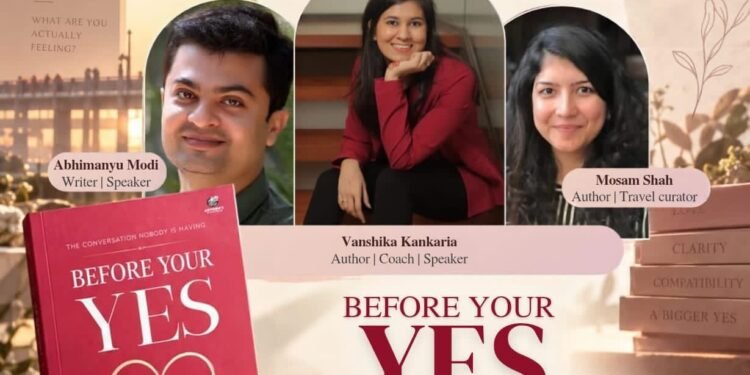 યુવા લેખિકા વંશિકા કાંકરિયાનું પુસ્તક ‘Before Your Yes’ ૨૪ તારીખે અમદાવાદ બુક ફેસ્ટિવલમાં થશે લોન્ચ